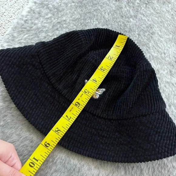 Butterfly Corduroy Bucket Hat - Picture 12 of 13